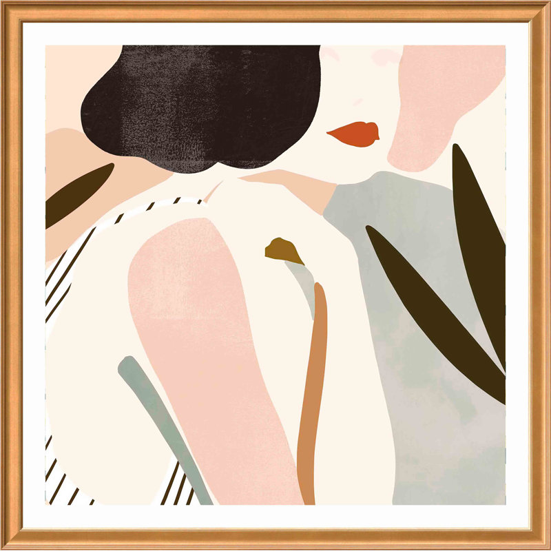 «Trieste Summer I» par Victoria Borges - impression encadrée, Or antique, H 42,86 po x l 42,86 po x P 0,85 po