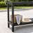 Patio 2 Tier 49"L Rectangular Metal Buffet & Console Table