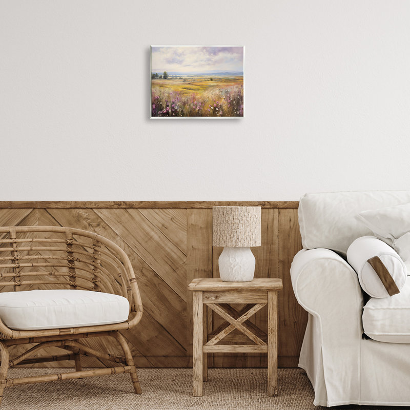 Plaque murale Vast Meadow avec fleurs subtiles, design par Franklyn Gregory