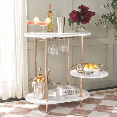 Roselynn 3 Tier Bar Cart by George Oliver