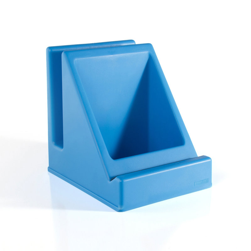 Tabletop Audio Center Storage Tablet Holder, Blue