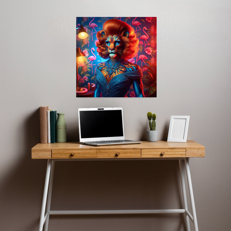 Art contemporain, art contemporain surréel, H 18 po x l 18 po