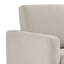 Fauteuil moderne pivotant carré rembourré sable avec base Matel-394346044-392139950