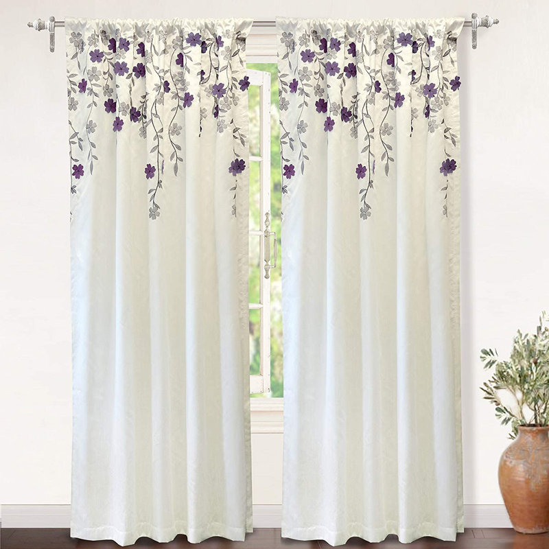 Heimbach Room Darkening Curtain Single Panel, 50" W x 96" L, Blue
