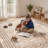 Monaco Series Abrstract Black/Gray/Ivory/Beige Area Rug-235631841
