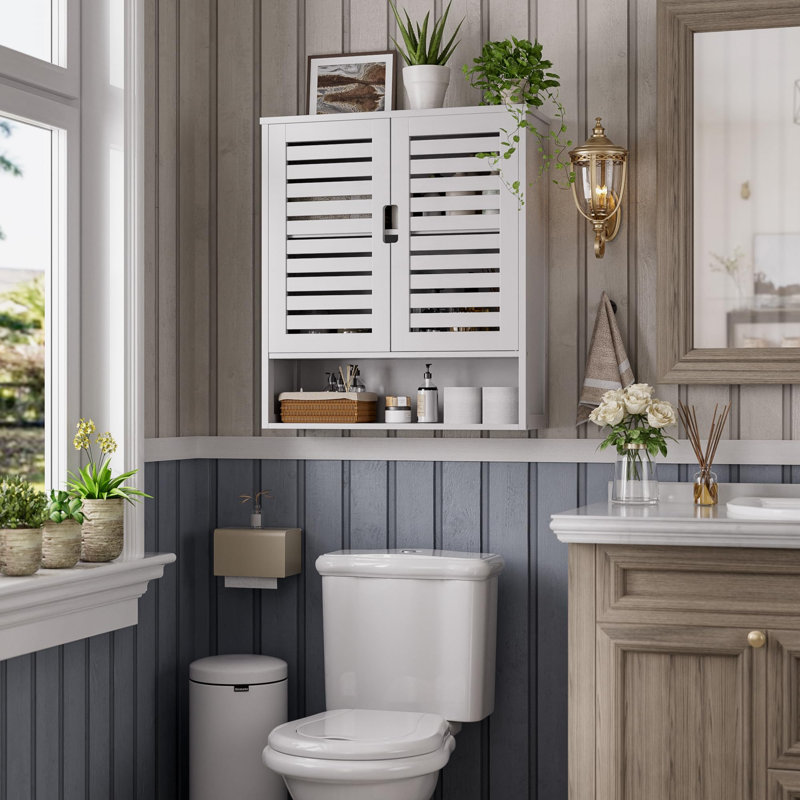 Wall Mounted Required Bathroom Cabinet, White