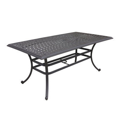 Square Dining Table, Dark Lava Bronze
