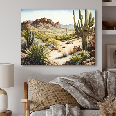 Arizona Desert V - art mural occidental