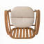Chaise de patio avec coussin