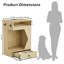 Station d'alimentation pour animaux et table d'appoint avec station de charge et rangement pour aliments Designs Designs-701771214