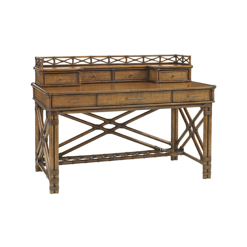Bali Hai Solid Wood Desk with Hutch and Chair Set