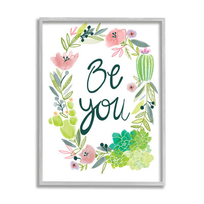 Couronne de fleurs de cactus «Be You» Western par Dessert - Art graphique