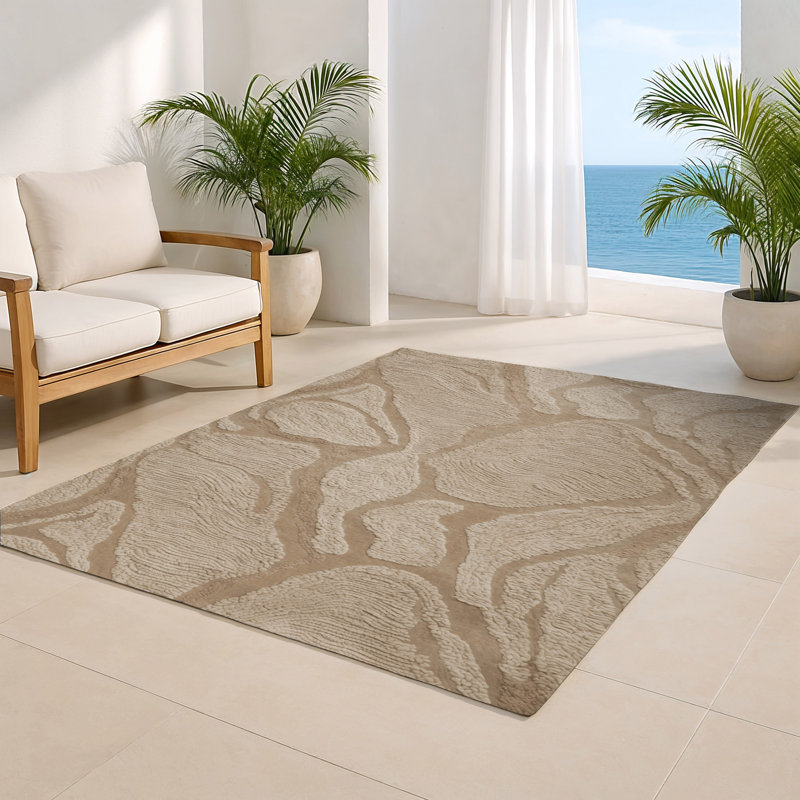 Tapis intérieur et extérieur gris Nature, Rectangulaire 2 pi x 3 pi