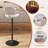 Adjustable Bar Stool With Footrest, 360° Swivel Metal Counter Stool,Set Of 2-1090610841