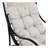 3 Pieces Wicker Outdoor Patio Furniture Set With Lounge Chair, Balcony Chairs Table Set With Cushions, Ottoman, Patio Conversation Sets For Garden ,Deck,And Porch, Black & Beige-1113252023