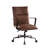 Indra Vintage Chocolate Top Grain Leather Office Chair