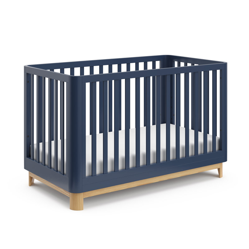 Lit de bébé convertible standard 3-en-1 Santos, Bleu minuit