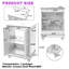 Meuble-lavabo minimaliste 24 po avec pieds sculptés et tablette réglable - Armoire de rangement à fermeture en douceur avec lavabo en céramique pour les petites salles de bain ou les salles d'eau-259087123