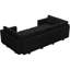 Canapé-lit modulaire rembourré en velours de 116,6 po Buckleton-1265288520