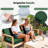 3-piece Outdoor Loveseat Cushion Set - 48x24 In,thick, Waterproof Patio Deep Seat Chair Cushions For 2-person Wicker Rocker,bench -all-weather For Porch, Garden-1962007628