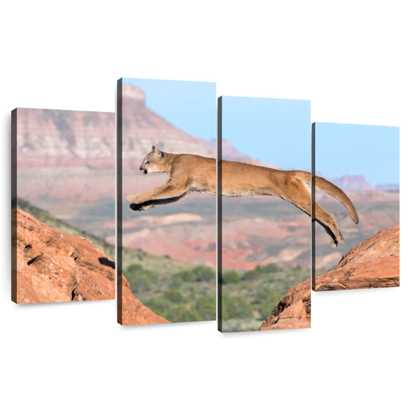 Brampt Mountain Lion, 54" H x 84" W