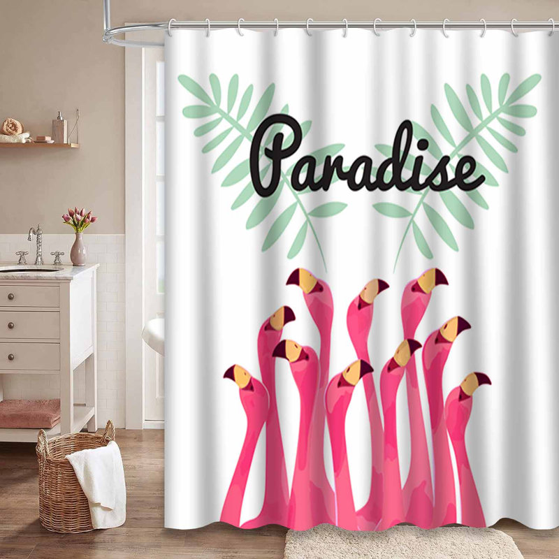 Rideau de douche imperméable à l'eau avec 12 crochets, L 72 po x l 84 po