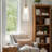 1-Light 6.1" W Dimmable Bell Pendant Light with Glass Shade-67799082