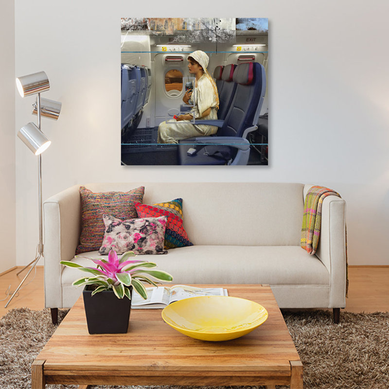 « before me leave », impression sur toile, H 26 po x l 26 po x P 1,5 po, Toile tendue, Pas de tapis