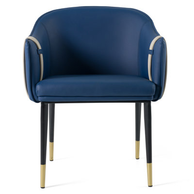 Karmann 18'' H Faux Leather Upholstered Armchair