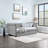 Daybed With Trundle Upholstered Tufted Sofa Bed, With Beautiful Round Armset Design