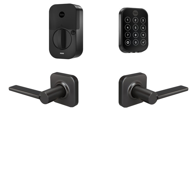 Écran tactile Assure Lock 2 sans clé avec Wi-Fi et levier Valdosta, Suède noir