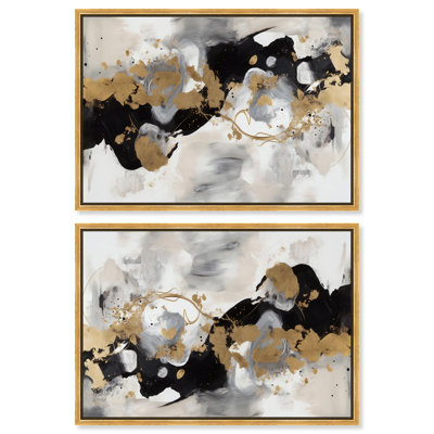 «Winter Night» sur toile, Modern Boho par Art Remedy