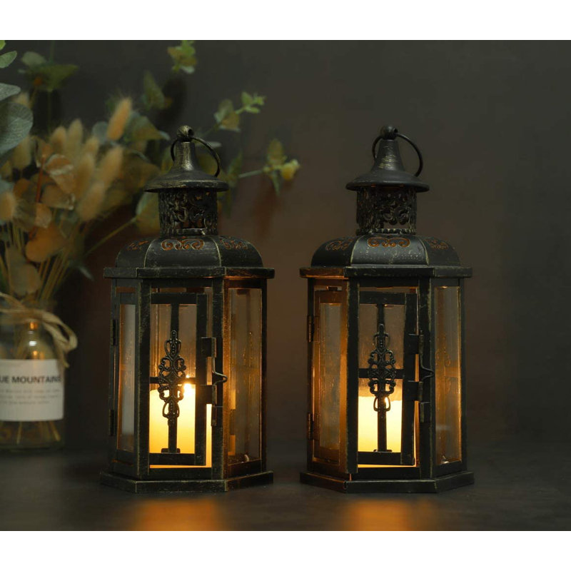 10'' H Tabletop Votive Holder, Black