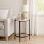 Table d'appoint, bout, rond, table d'appoint, petite, lampe, salon, chambre à coucher, table de chevet, contemporain-199699311