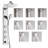 FORNO ACQUA AcquaSPA Shower Panel with SensoTEMP, Mirrored Stainless Steel Finish, Overhead Rainfall Shower, Handheld Shower Head, Body Jets, 1.8 GPM Flow Rate-116472612