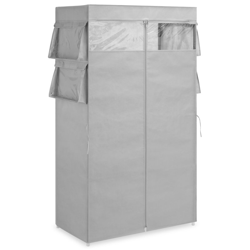 Alliah 33.46'' Metal Portable Wardrobe