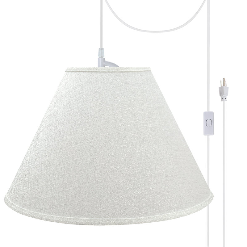 Kobe 2 - Light White Unique/Statement Pendant, Off White