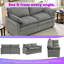 Modern 2-Seater Sofa With Double-Layer Cushion And Storage Pockets For Living Room-126539418