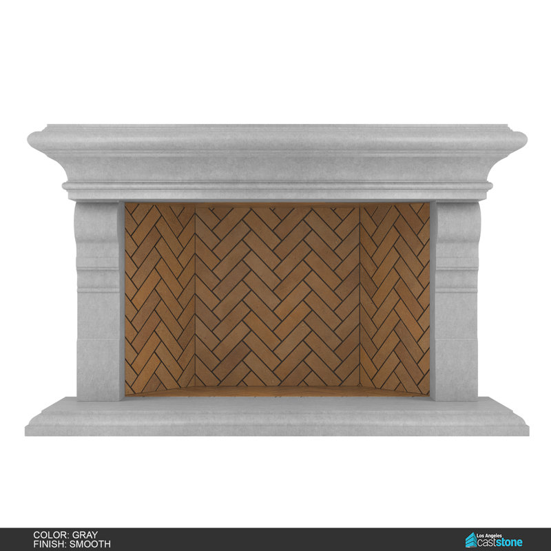Areni Fireplace Surround, Smooth Gray