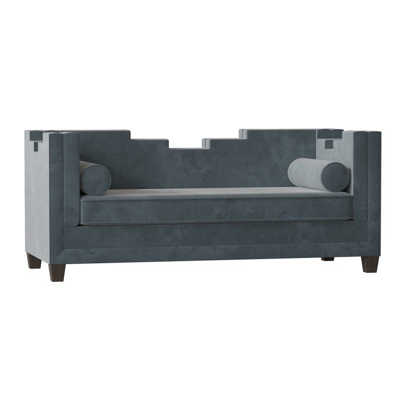 Bella Sofa, Bella Black Performance Velvet, Brown Mahogany