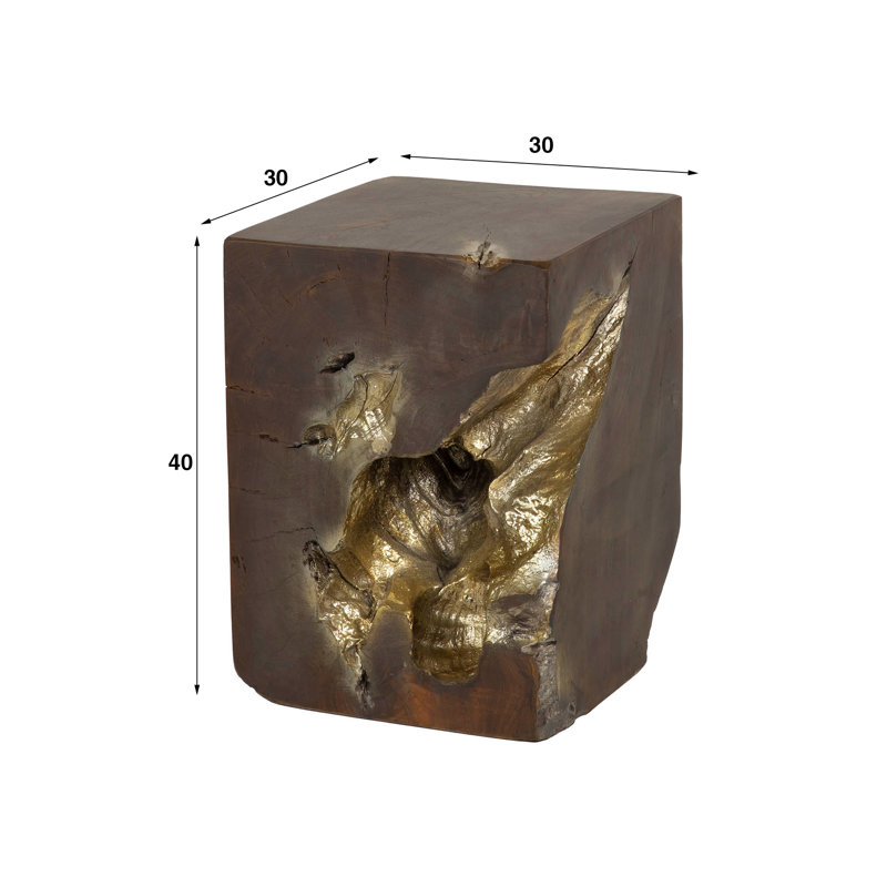 Deloney Solid Wood End Table