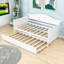 Lit de jour simple, lit de jour en bois avec couchette-636322451