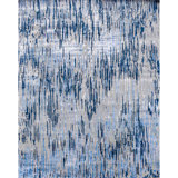 Abstract Area Rug in Blue/Gray