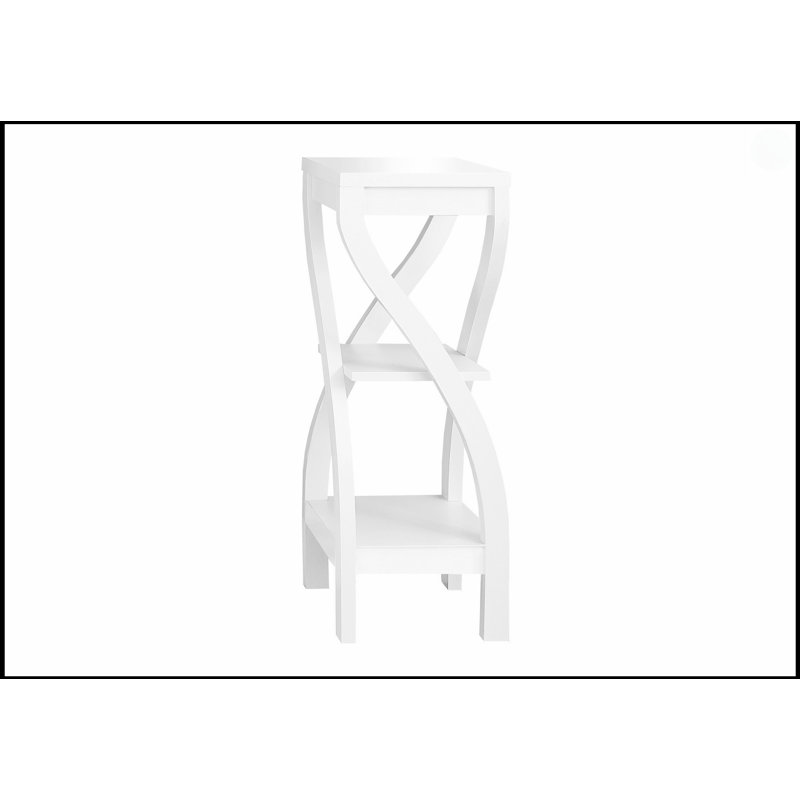 Table d'appoint moderne à 3 niveaux avec rangement, pour les salons et les chambres à coucher, meubles décoratifs élégants et fonctionnels.