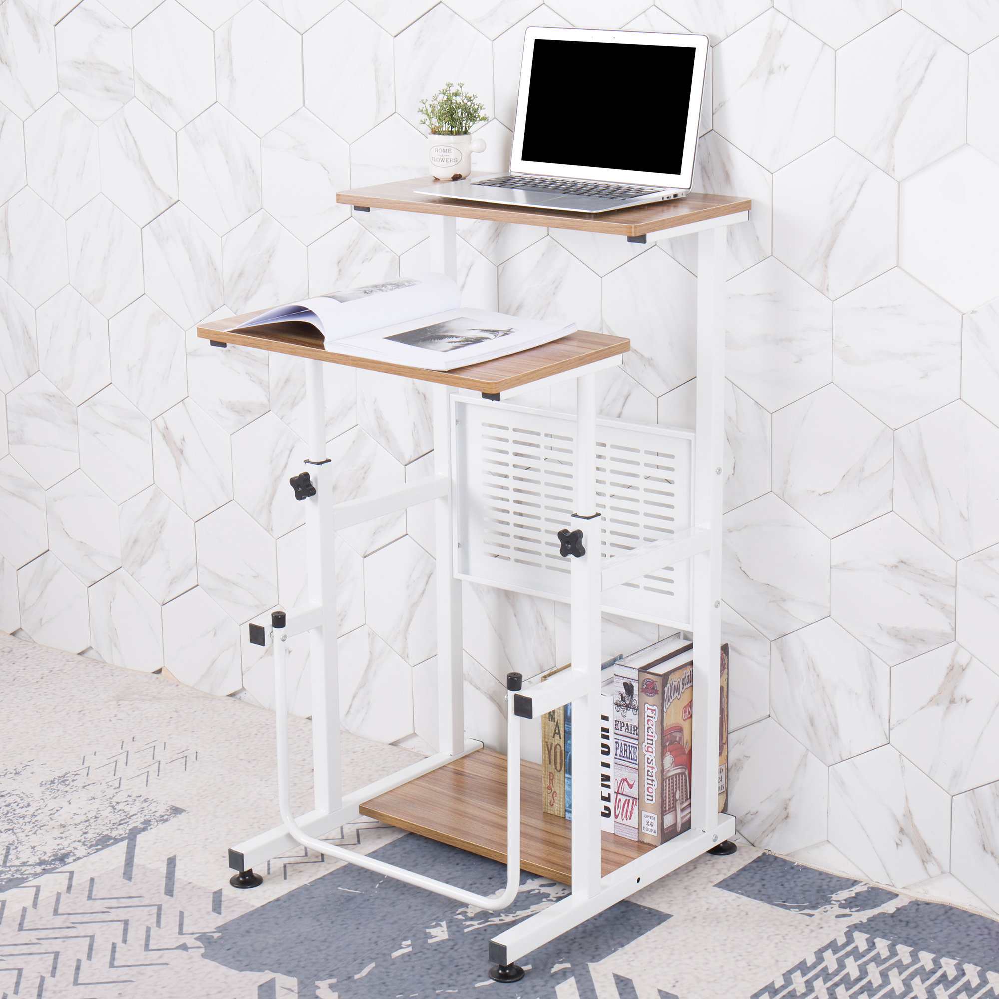 21.5 Monitor Desk Office Desk Folding Desk Space Saving Desk