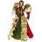 18'' Floral Fabric Angels Tree Topper