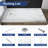 54"W x 34"D Rectangle Shower Base in Marble White with Reversible Drain, Anti-Slip Acrylic Shower Pan with Detachable Flanges, cUPC Certified