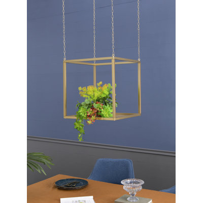 Golden Iron Hanging Stand With Chains