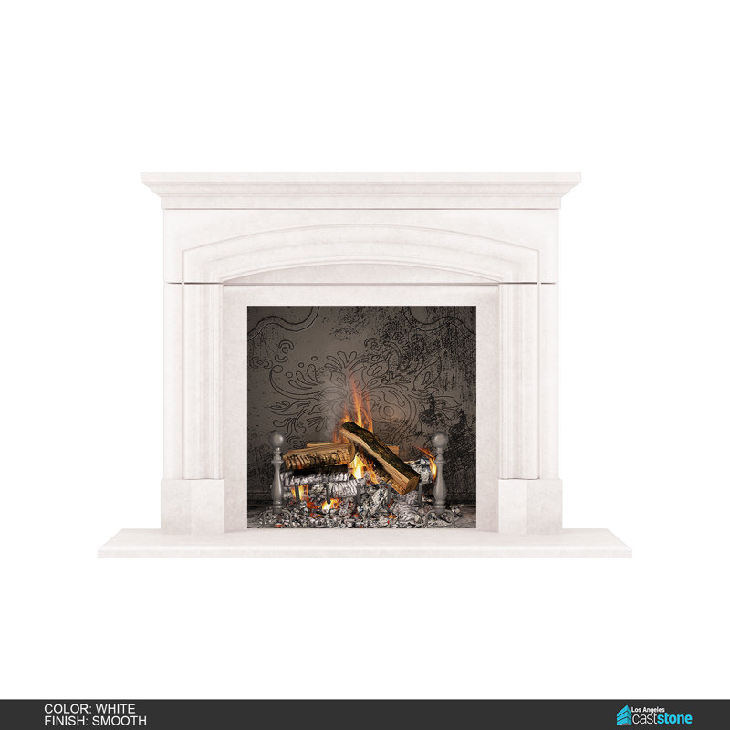 Grand Manchester Fireplace Surround, Smooth White