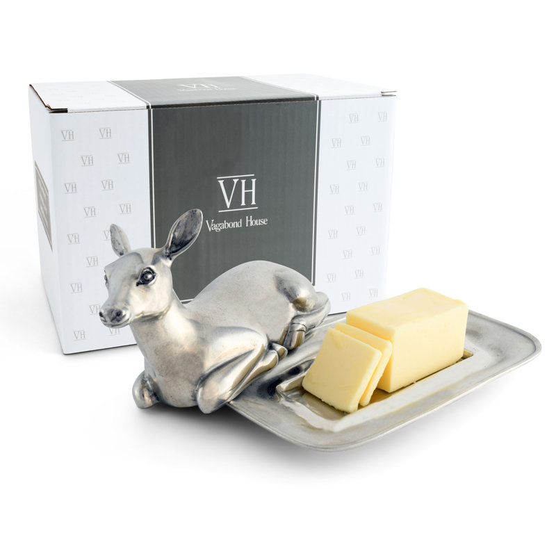 Lodge Pewter Butter Dish